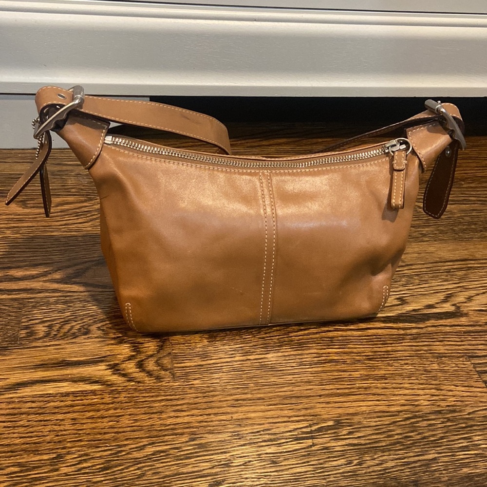 Coach brown leather bag